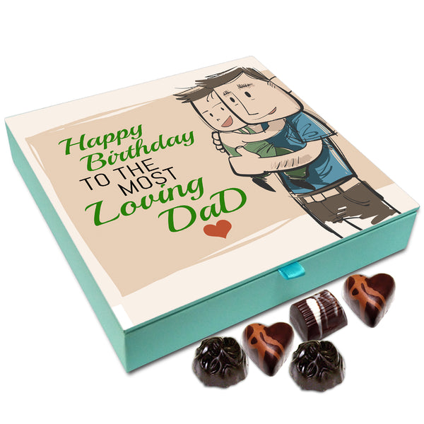 Chocholik Gift Box - Happy Birthday To The Most Loving Dad Chocolate Box - 9pc