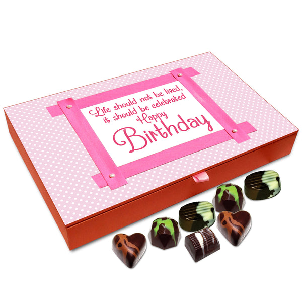 Chocholik Gift Box - Life Should Be Celebrated Chocolate Box - 12pc