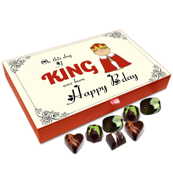 Chocholik Gift Box - On This Day A King Was Born Chocolate Box - 12pc