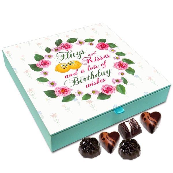Chocholik Gift Box - Hugs And Kisses And Lots Of Wishes Chocolate Box - 9pc